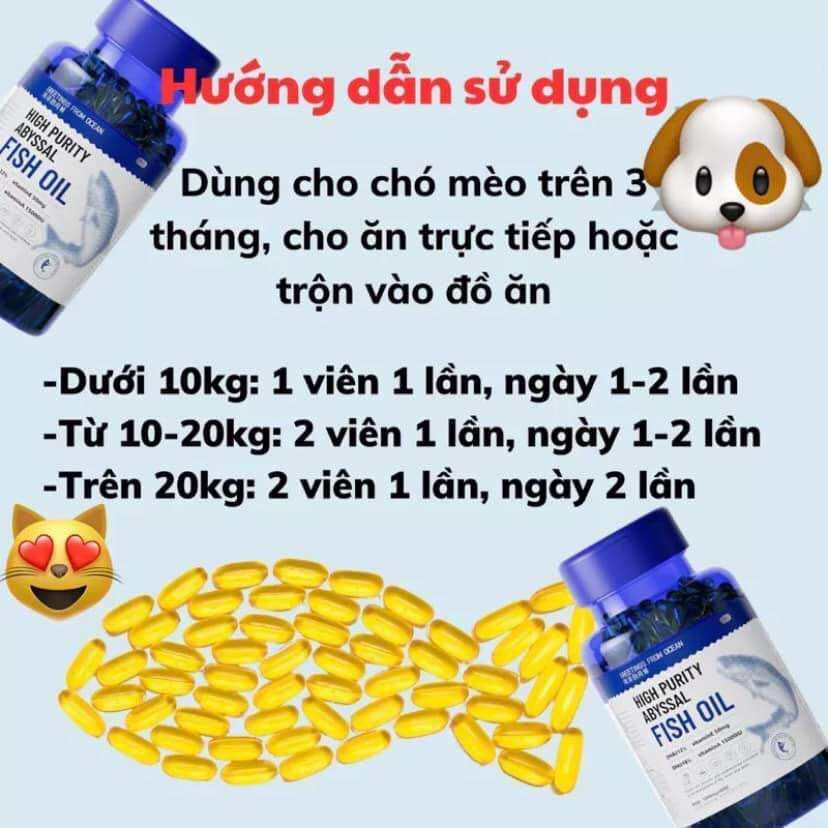Viên dầu cá Omega chó mèo KAMT
