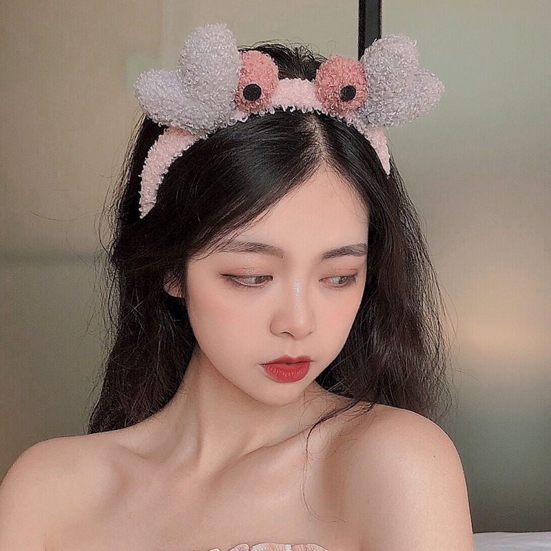 Cài tóc hình cua lông xù phong cách Hàn Quốc