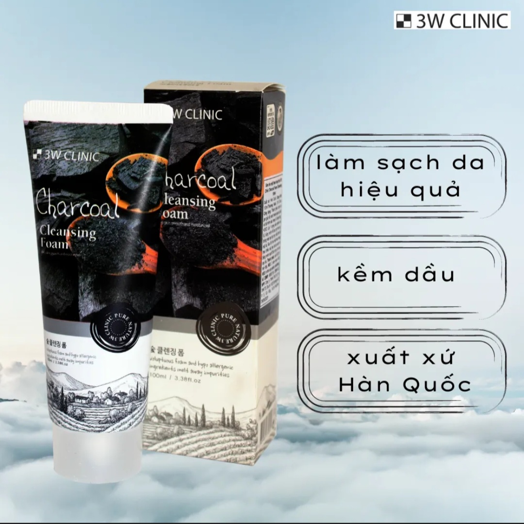 Sữa rửa mặt sạch sâu 3W CLINIC 100ML