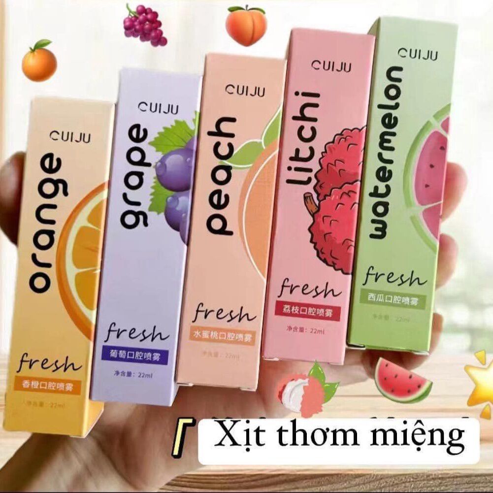 Xịt thơm miệng trái cây