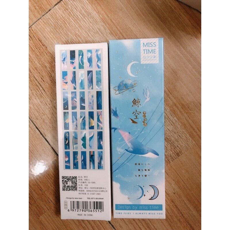 Hộp 30 tấm bookmark kẹp sách ( giao ngẫu nhiên )
