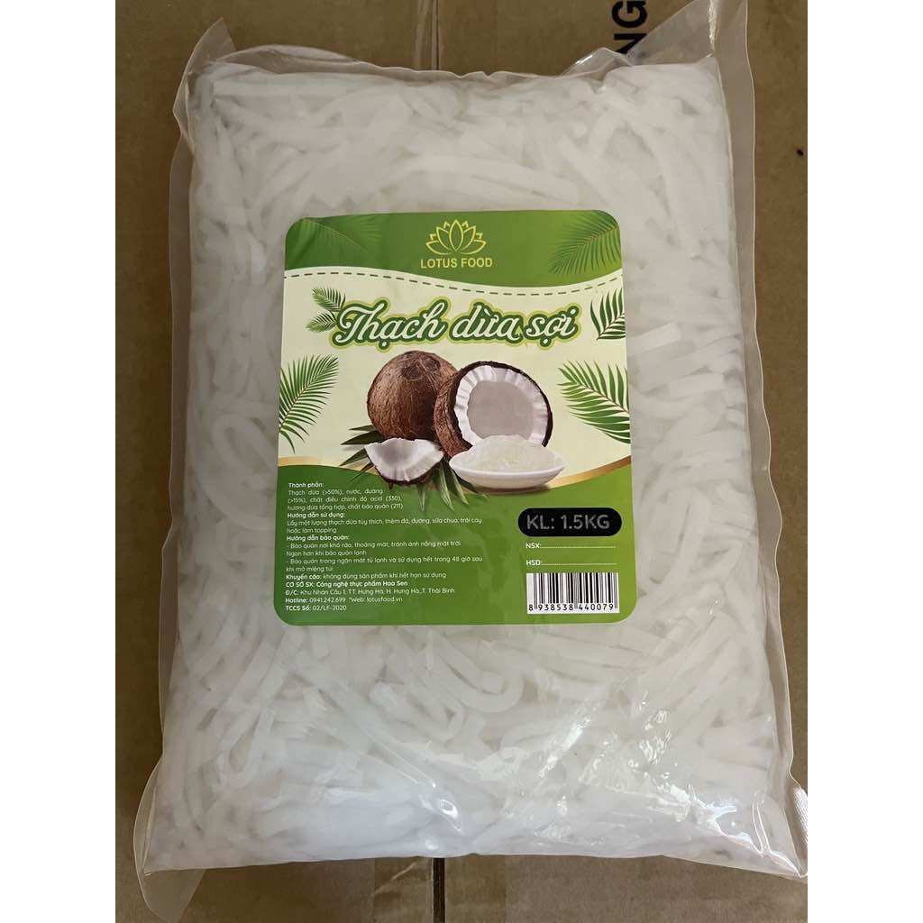 Thạch Dừa Sợi Lotus Food bịch 1.5KG