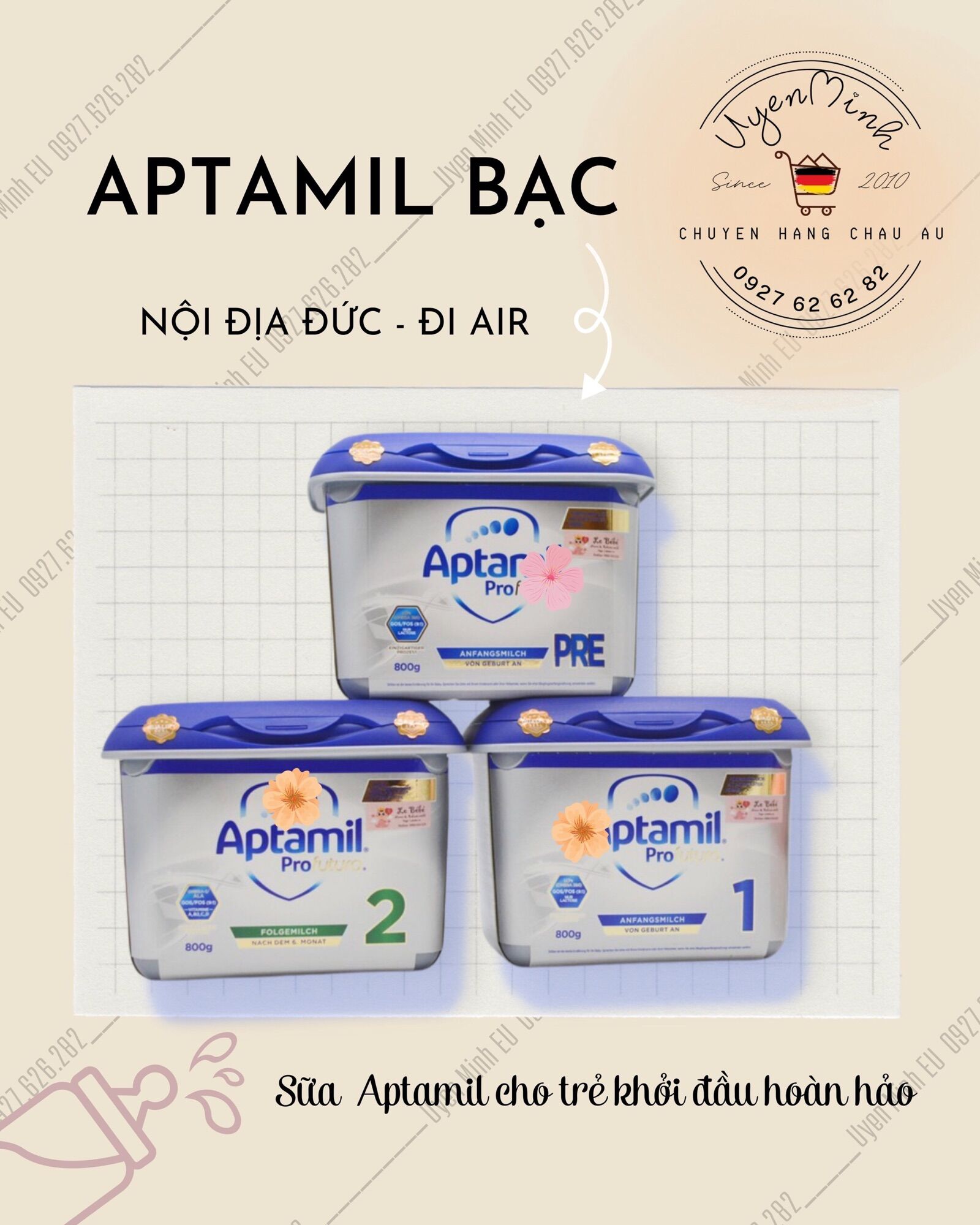 [UyenMinhEU] Sữa Aptamil bạc số 2 nội địa Đức