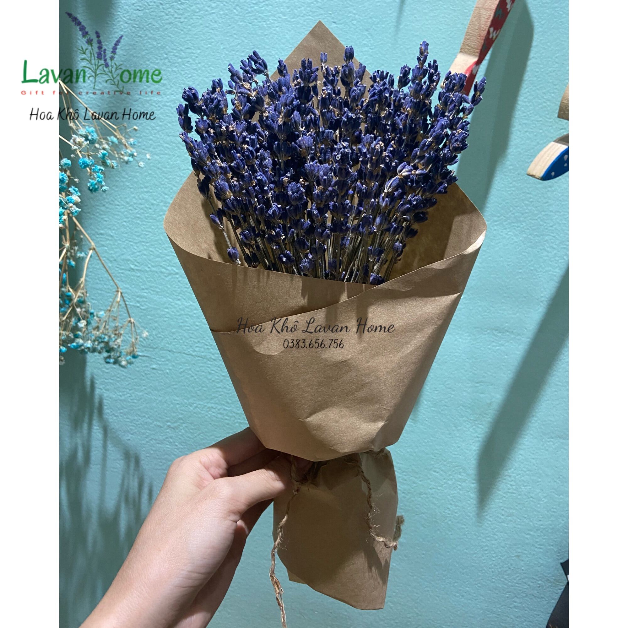 Hoa khô lavender (hoa oải hương) Pháp - Cam kết hoa đúng chất lượng