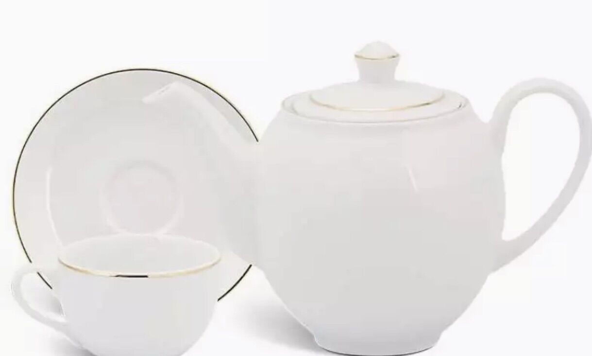 BỘ ẤM TRÀ MINH LONG 0.5L CHỈ VÀNG 01503801403