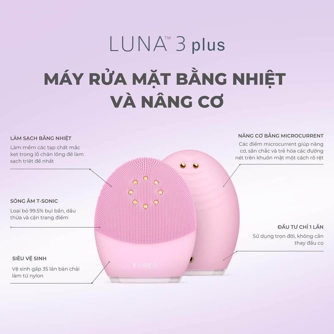 MÁY RỬA MẶT MASAGE FOREO PLUS 3