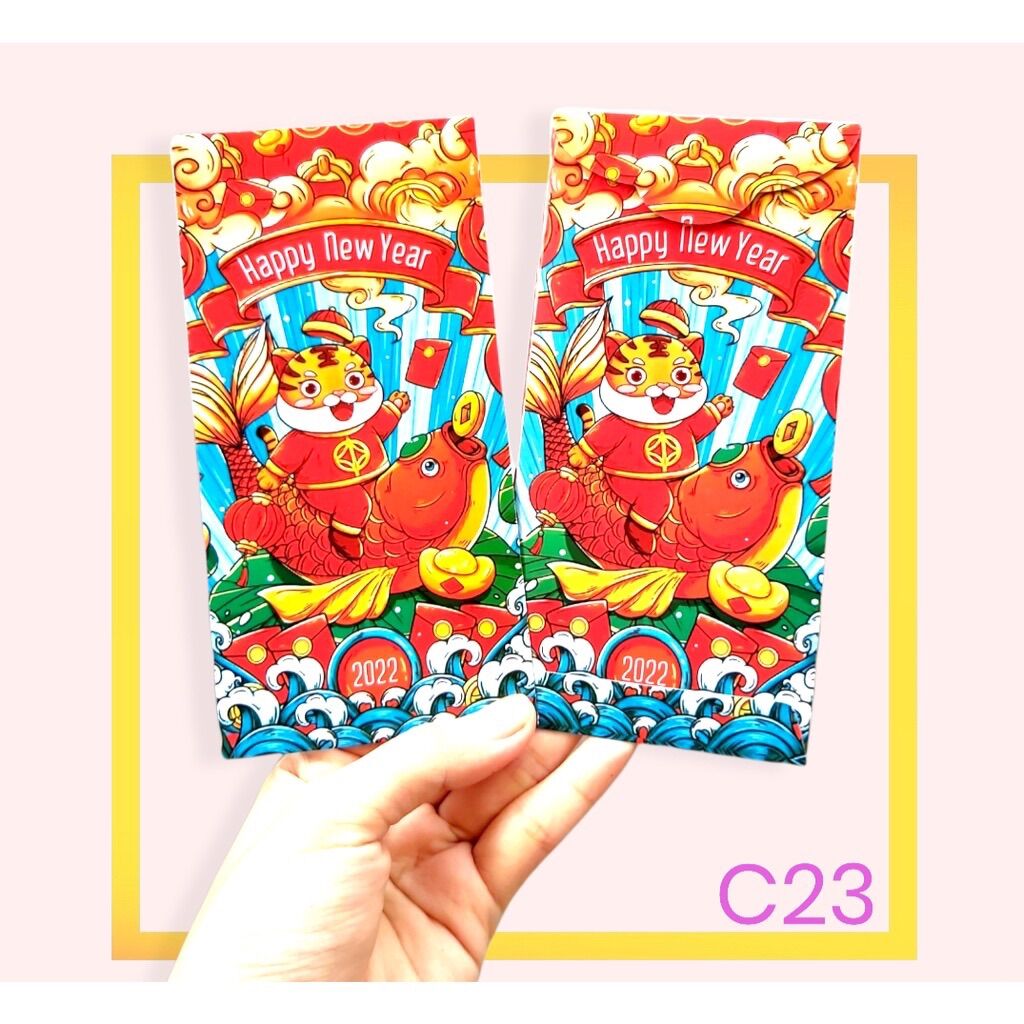[Set 10 bao] Bao Lì Xì Hình Cọp Cute Năm Nhâm Dần 2022