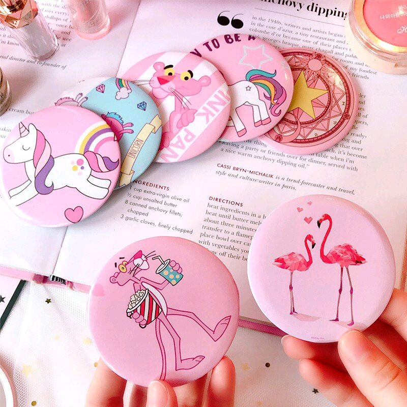 Gương Mini Cầm Tay Đáng Yêu - Gương tròn bỏ túi tiện dụng