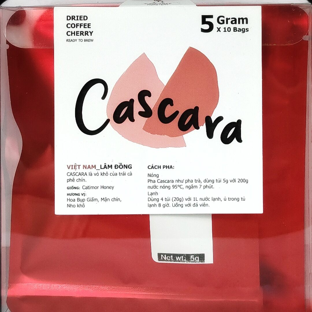 Trà cascara túi lọc , trà từ vỏ cà phê arabica hộp 10 túi x 5g - g.o cafe roastery