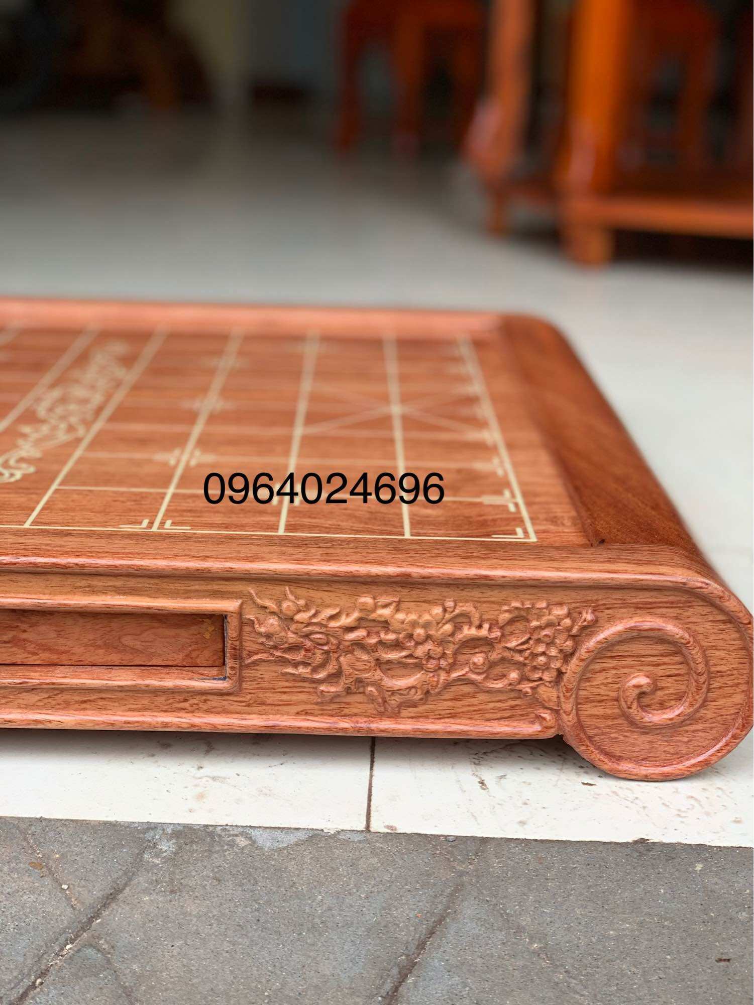 bàn cờ tướng gỗ hương đá