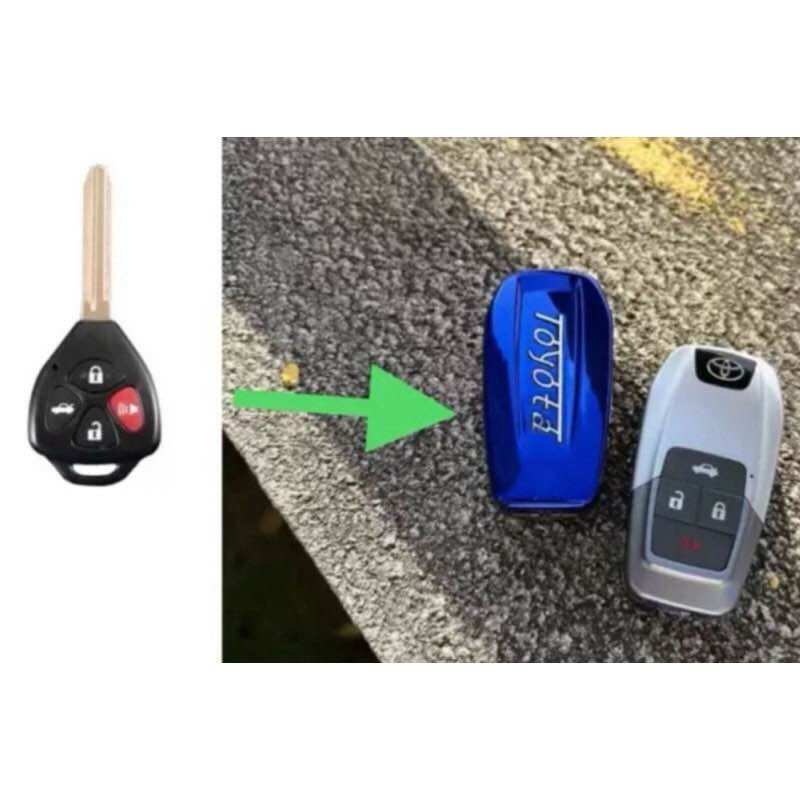 Vỏ độ gập 4 nút cho chìa khoá xe Toyota Camry