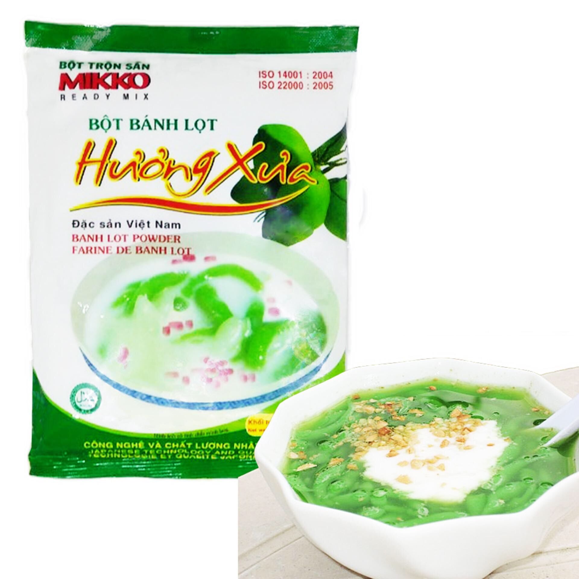 [Bột Mikko] Bột Bánh Lọt Hương Xưa 220g.Sợi Bánh Dai.Màu Xanh Lá Dứa.Dùng Ăn Chay Được.Bột Trộn Sẵn Mikko Hương Xưa - An Toàn Chất Lượng