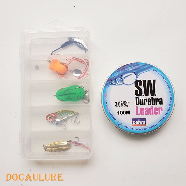 [Tặng cuộn dù 100m] Bộ mồi câu lure kèm 100m dây dù siêu bền