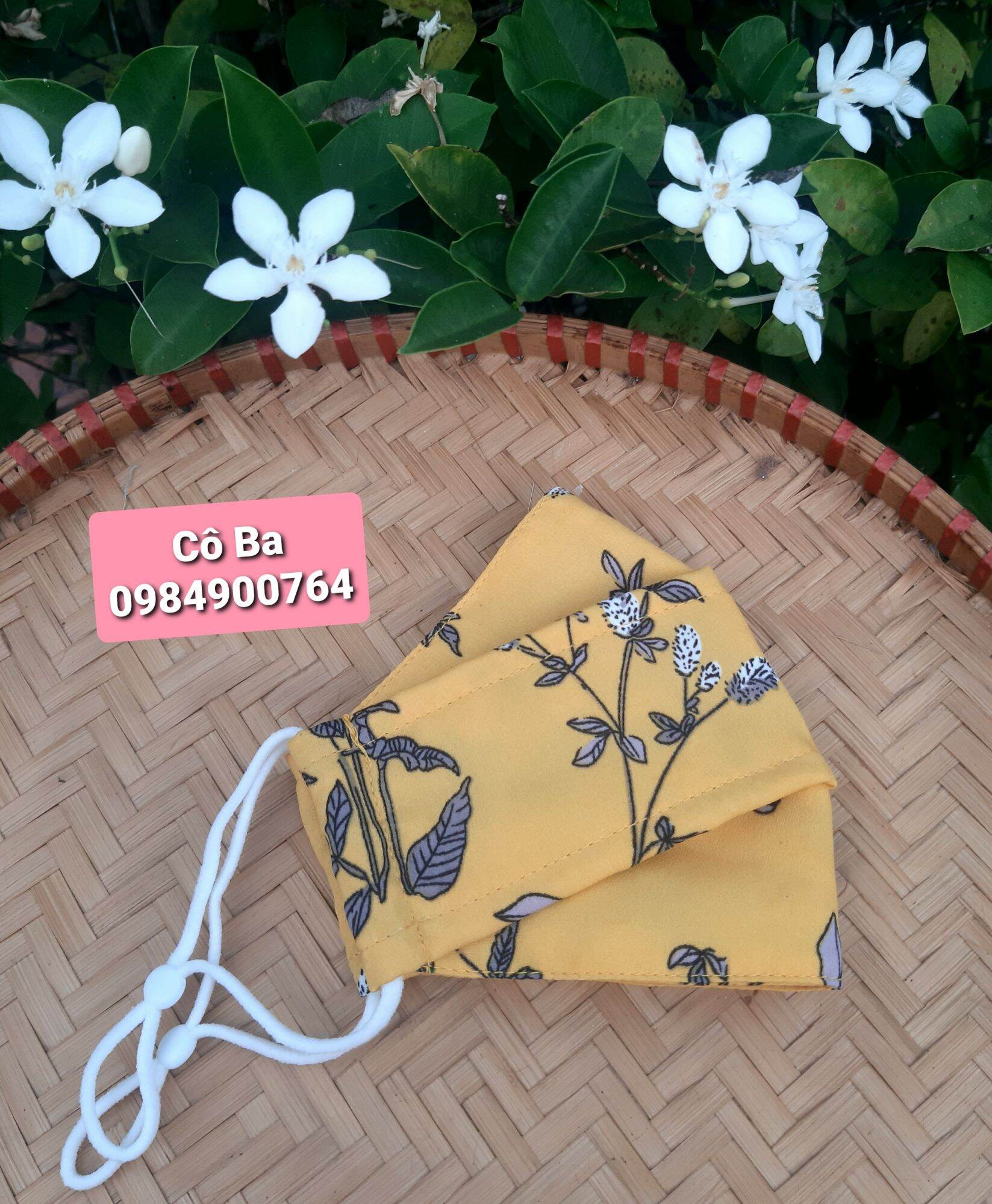 Khẩu trang  3D vải lụa