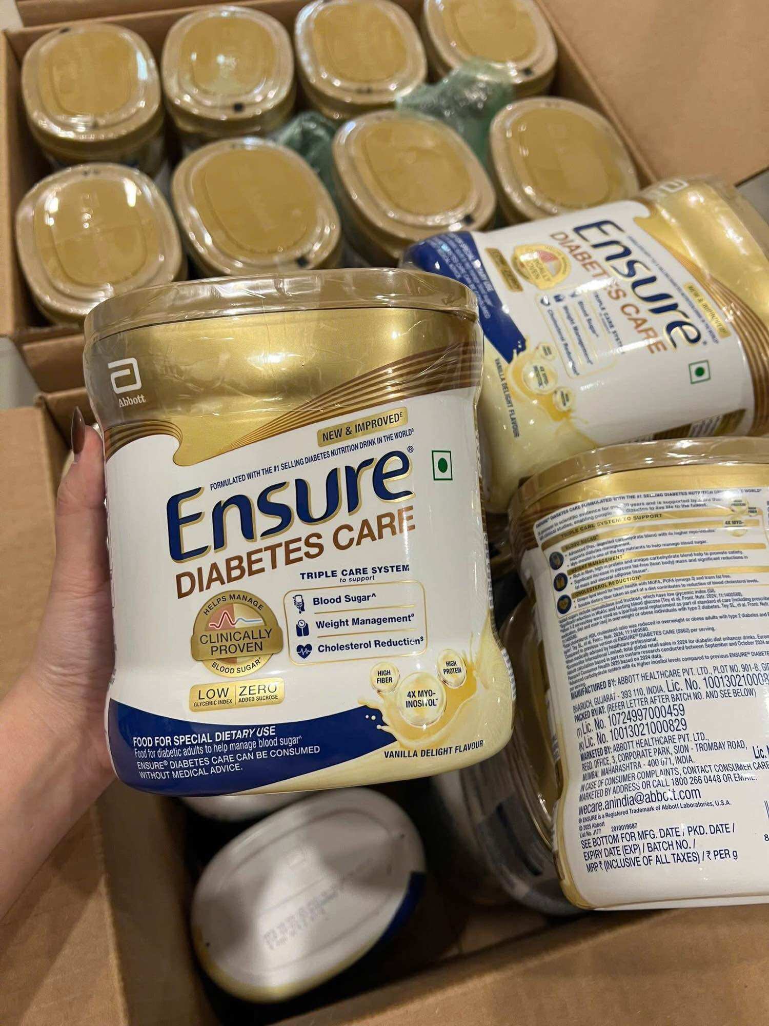 Emsure Powdered Milk for Diabetics Ensure Diabetes Vanilla 375g from the Usa - Date 04/2027
