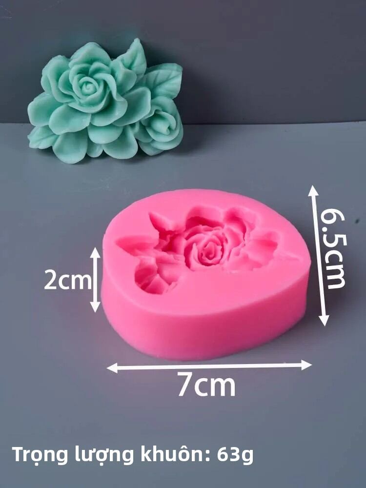 Khuôn Silicon Làm Nến Hình Hoa Plumeria Và Gardenia Để Tự Làm Xà Phòng Thủ Công Nến Thơm Sáp Đậu Nành Đồ Trang Trí Nhà Cửa Đồ Trang Trí Thạch Cao