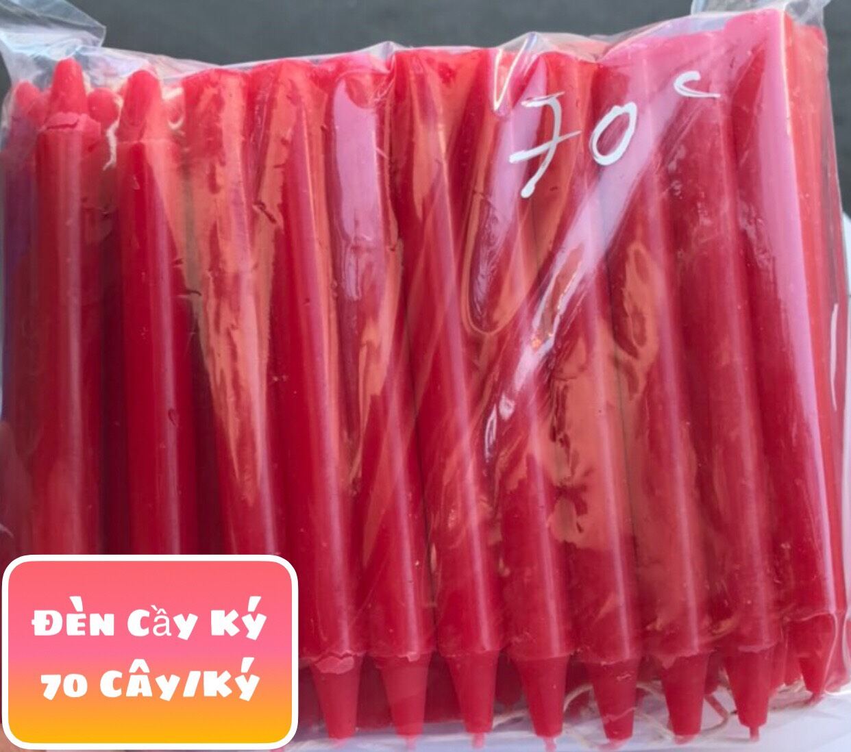 Đèn cầy ký/Nến nhiều size lớn nhỏ (1 kg)