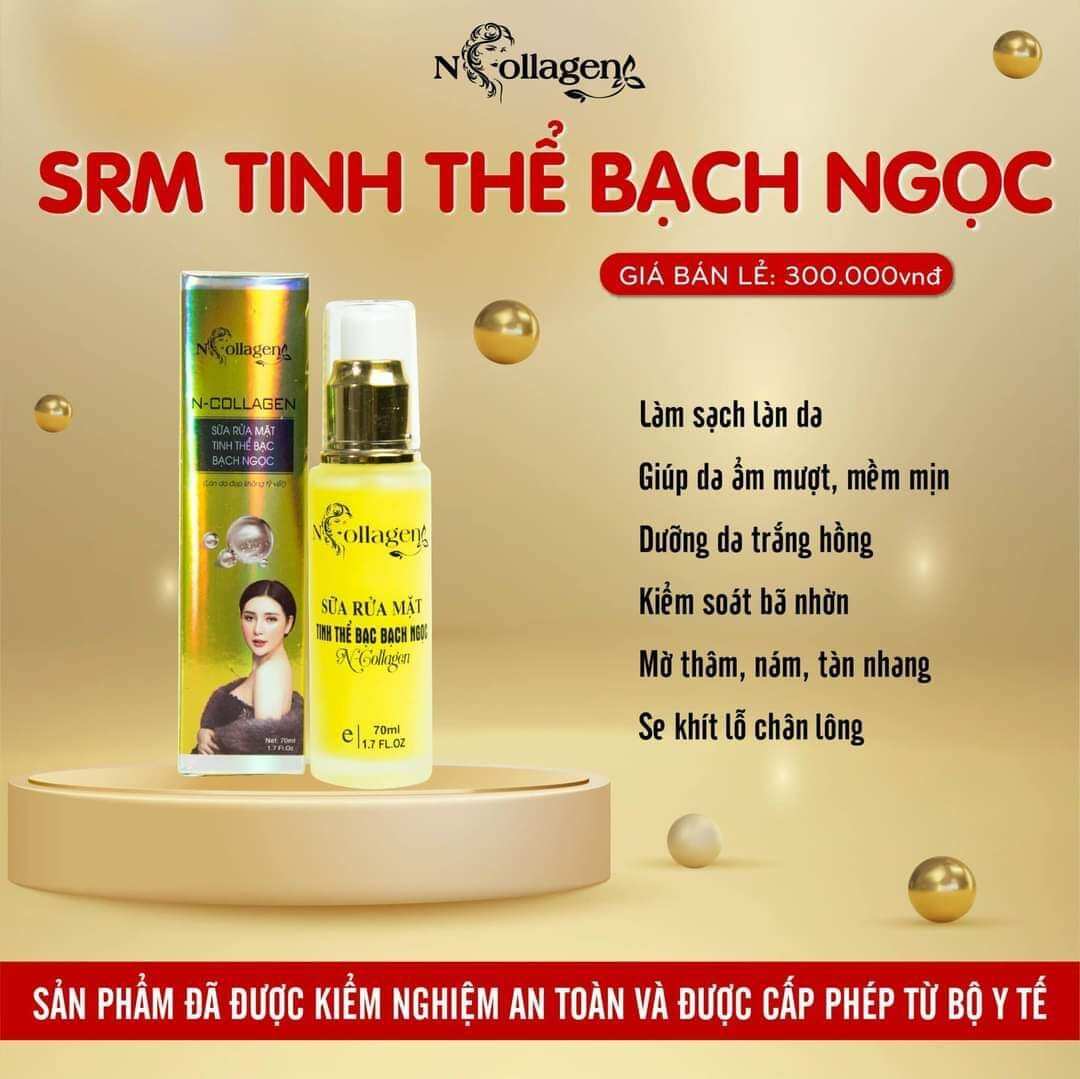 Sữa rửa mặt bạch ngọc ncollagen