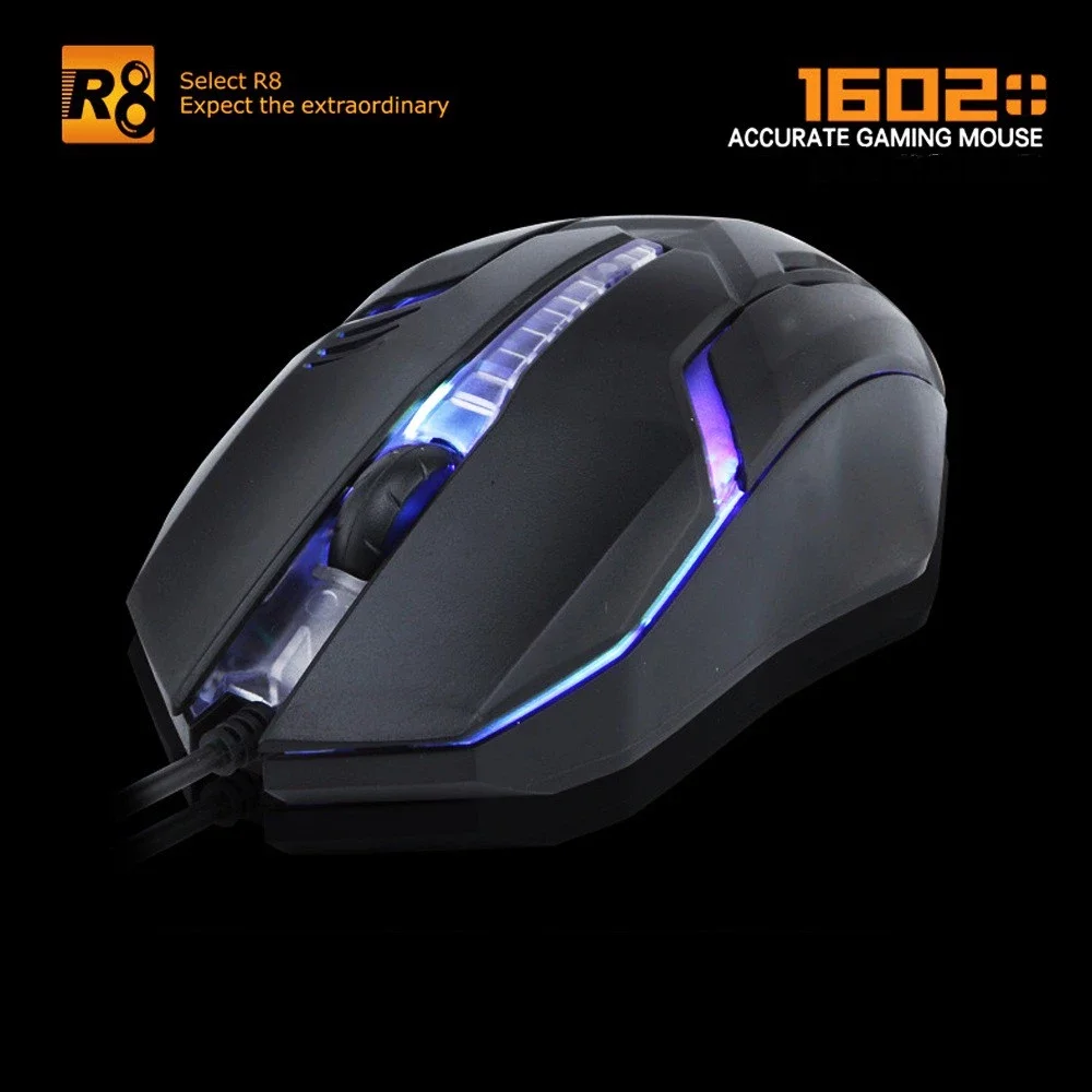 Chuột chơi Game R8 1602 đèn led nhiều màu 