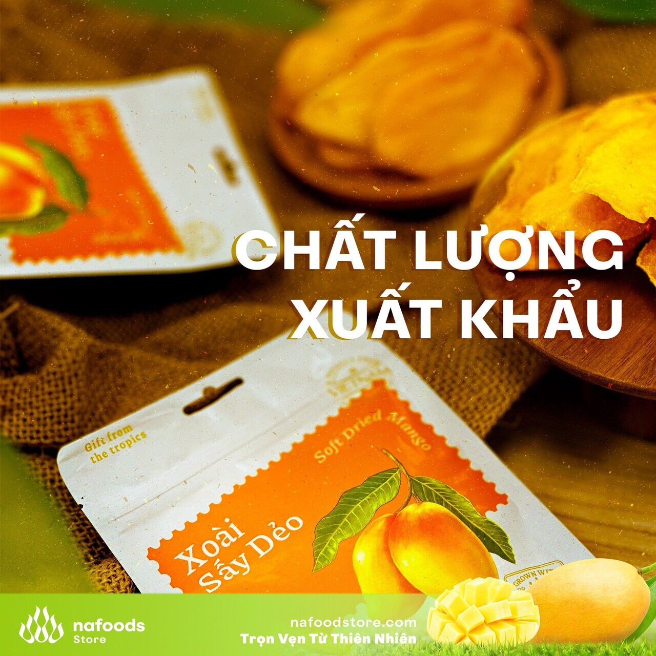 Combo 5 gói Xoài sấy dẻo Nafoods 100g