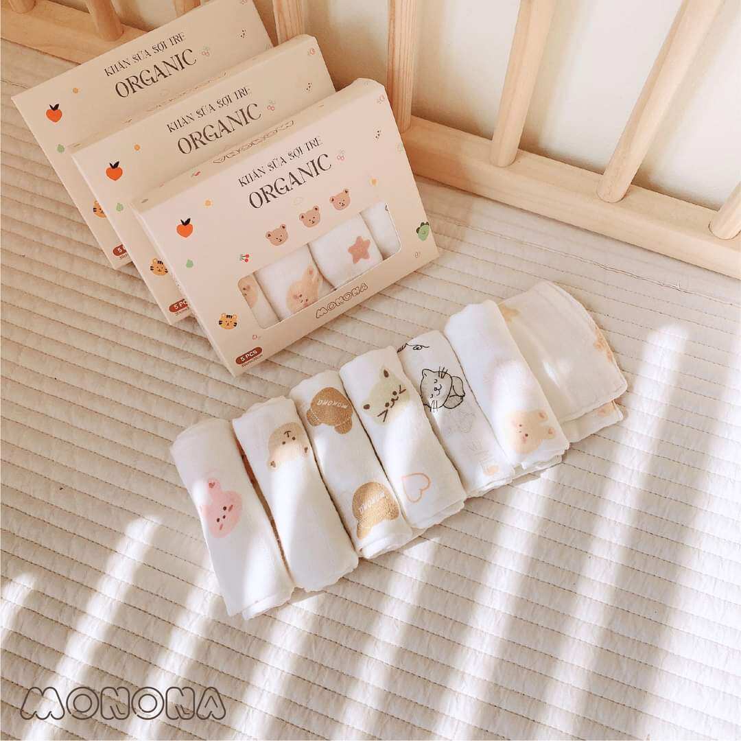 Khăn sữa sợi tre Monona Organic
