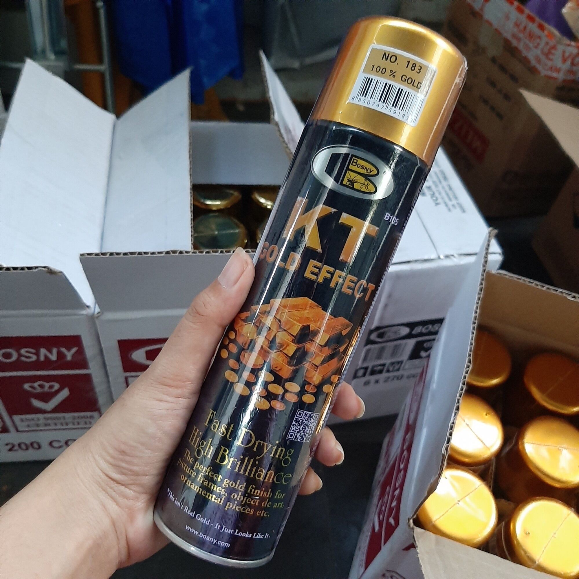 CHAI SƠN XỊT MẠ VÀNG 24K BOSNY THÁI LAN