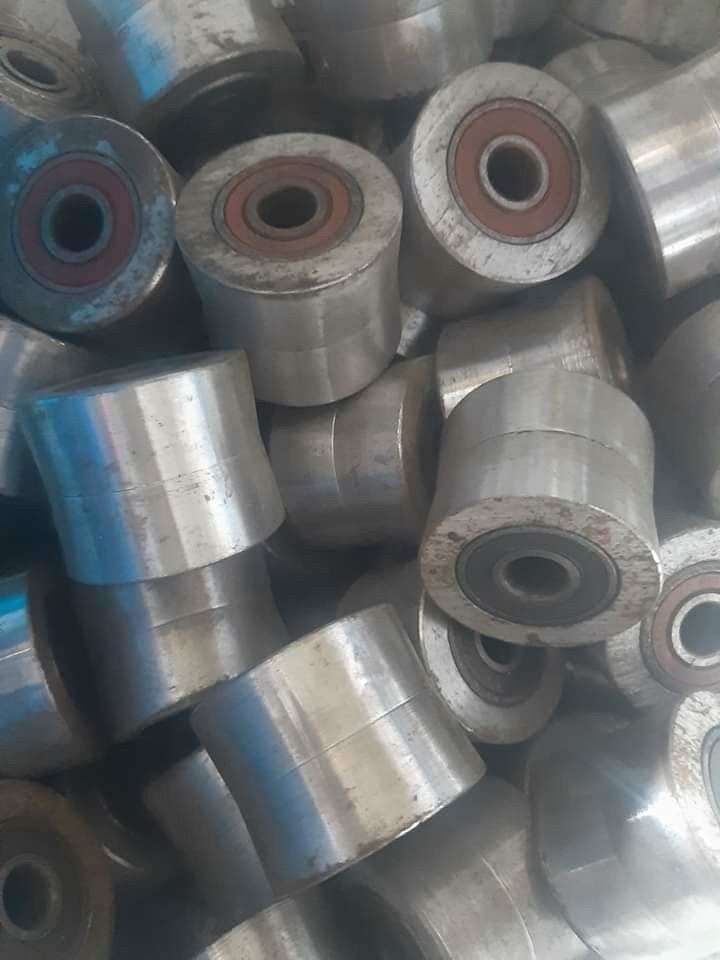 Lulo thép máy duỗi sắt ( con lăn thép) ( 1bộ 8 con lăn)