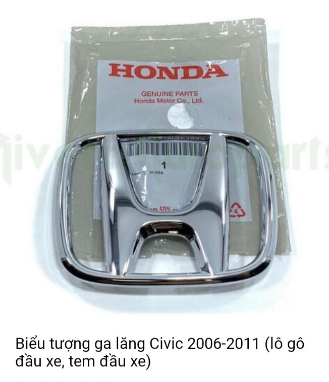Lôgô biểu tượng vô lăng túi khí honda civic 2006-2011,logo crv, city, accord