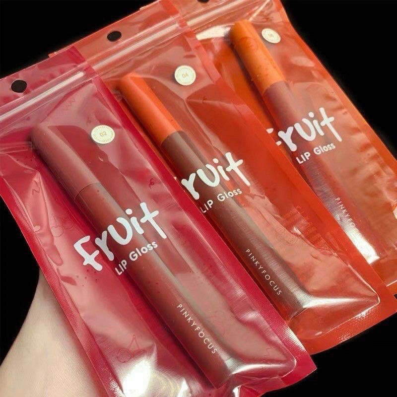 Son Fruit Lip Gloss đỏ nâu( Ảnh thật shop chụp)