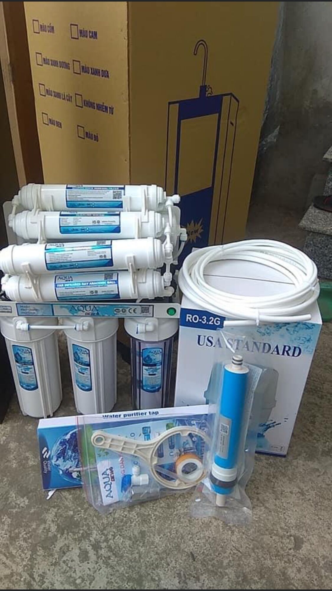 Máy lọc nước 9 cấp k tủ - miễn phí vận chuyển