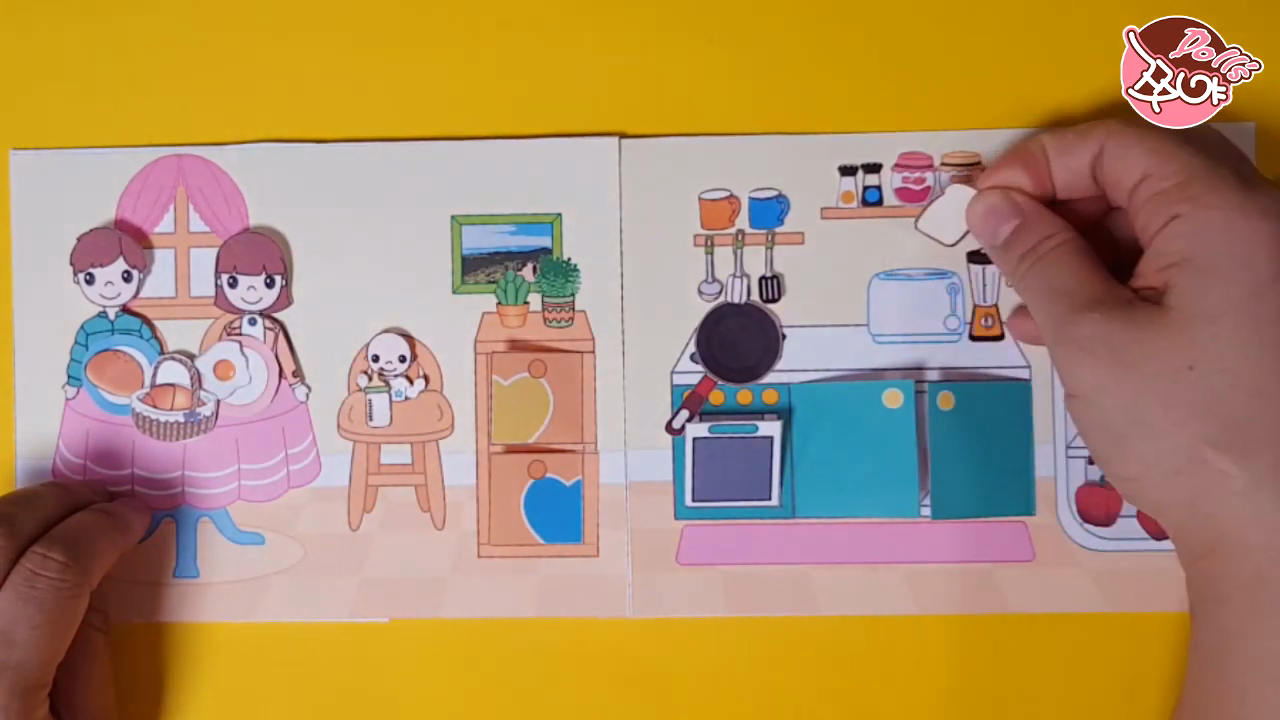 (BÚP BÊ GIẤY) GIA ĐÌNH BÚP BÊ GIẤY