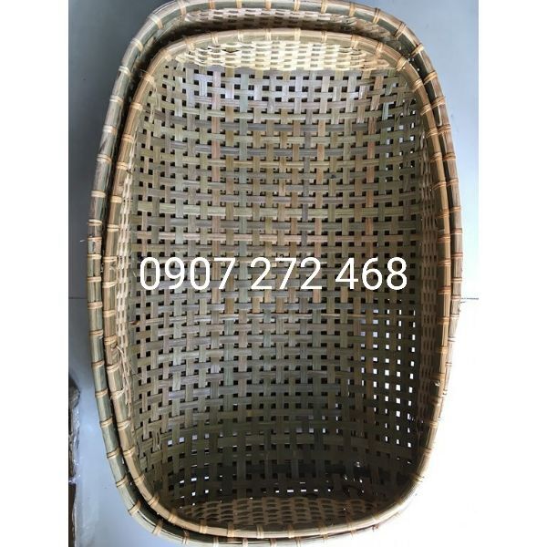 Nôi tre nằm võng size 95x65 hình chữ nhật đã hơ dằm