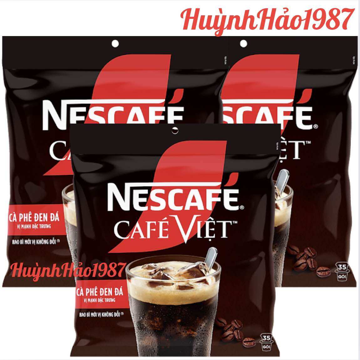 Cà phê việt đen đá - Bịch 35gói + Kem Sữa đặc 388g ( date mới )