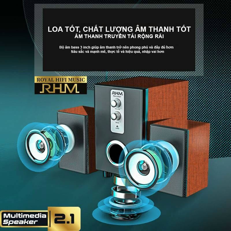 ( Siêu hot) Loa RHM 220BT vỏ gỗ