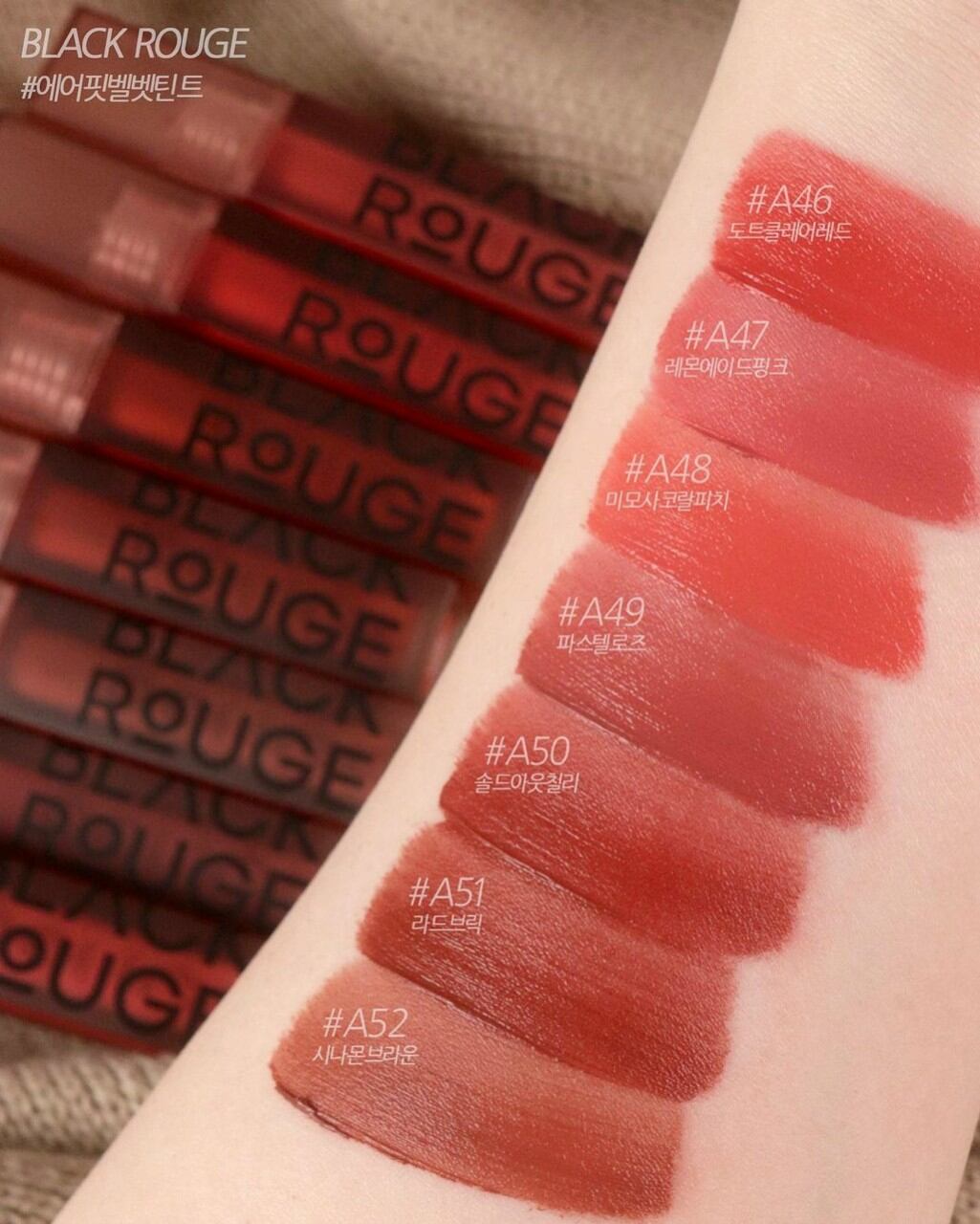 (TL CẬN DATE - A33 đến A52) Son Black Rouge Air Fit Velvet Tint