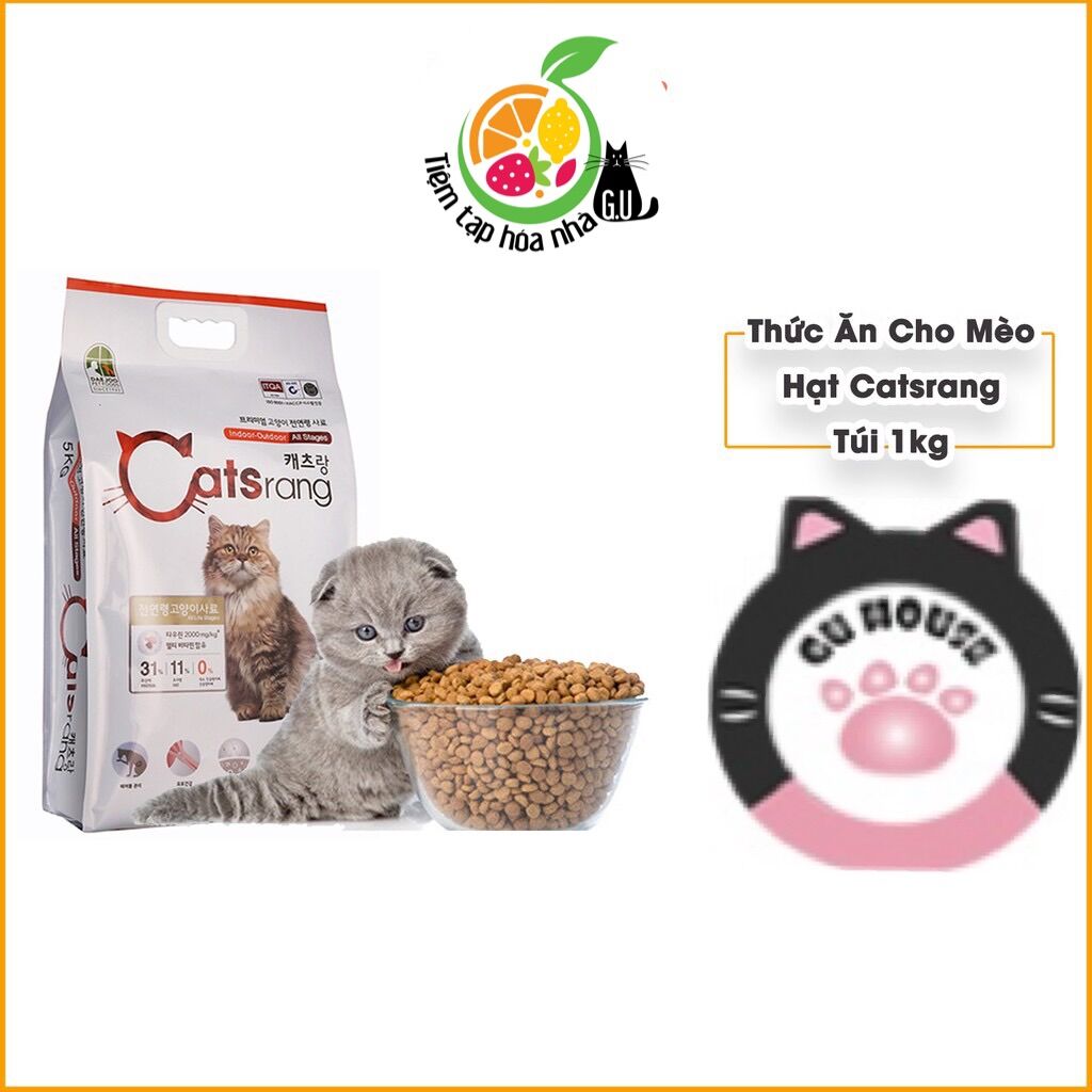 [Rẻ vô địch] 1KG HẠT CATSRANG CHO MÈO SIÊU RẺ (CHIẾT LẺ TÚI ZIP)