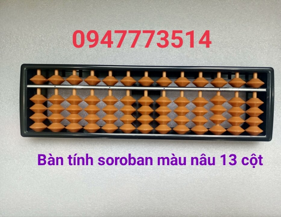 Combo 15 bàn tính màu nâu 13 cột 525 nghìn
