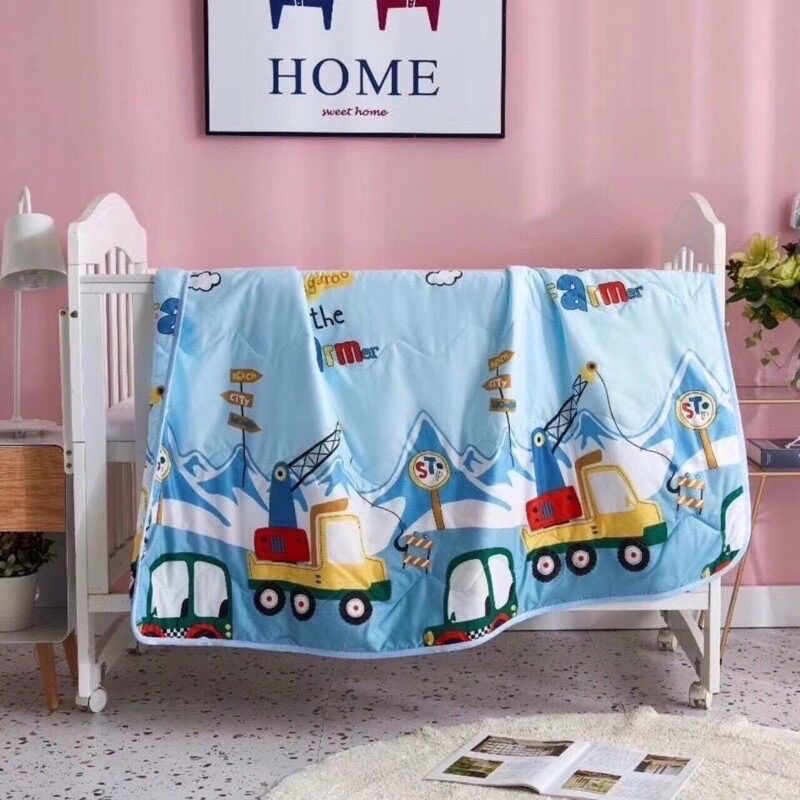 Chăn hè trẻ em cotton đũi