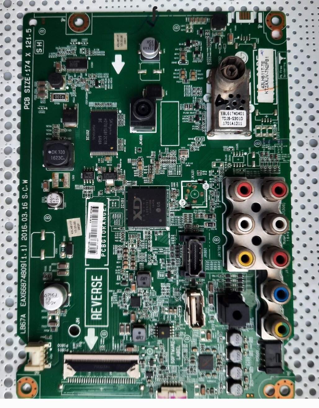 Bo xử lý tivi LG 43LH511