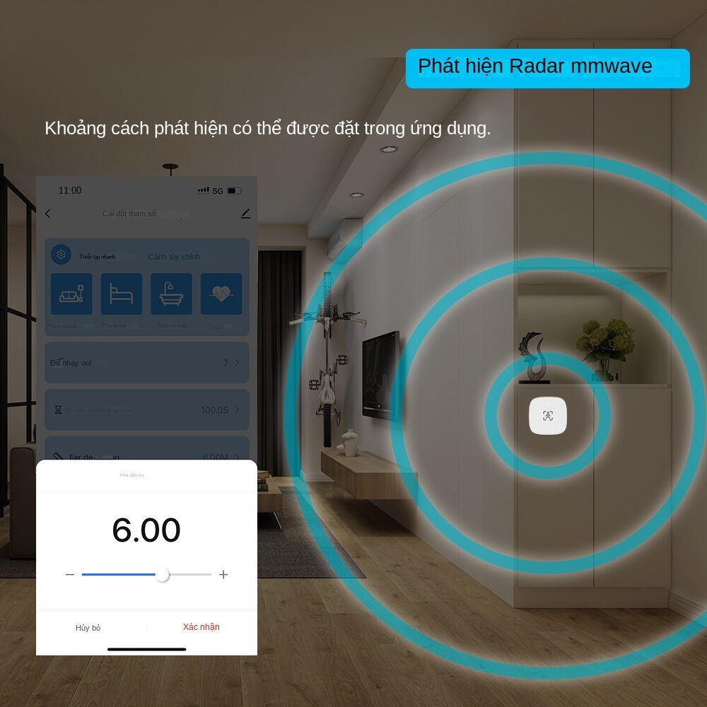 ZigBee Wifi MmWave Human Presence Motion Sensor With Luminance/Distance Detection 5/110/220V Tuya Smart Life Home Automation