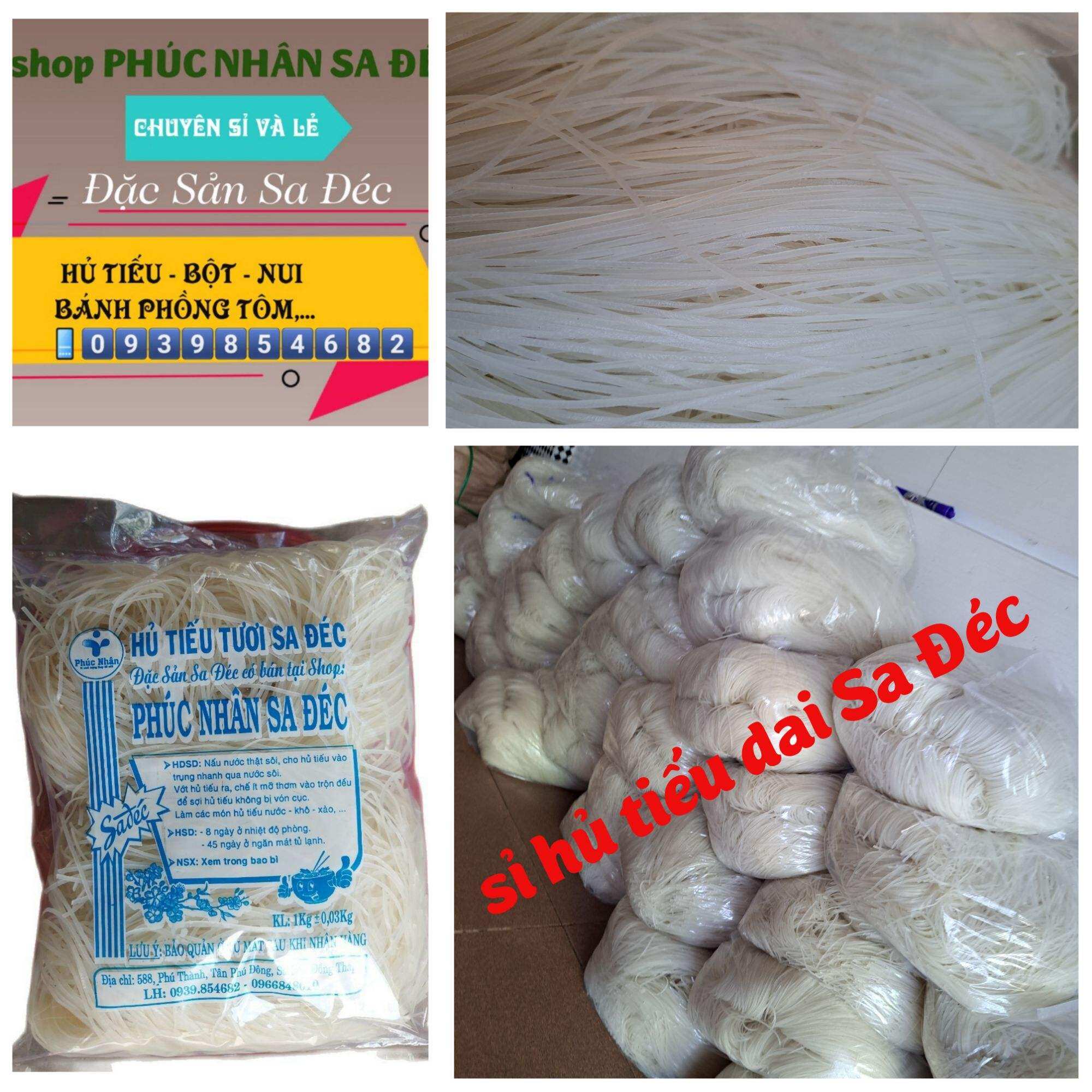 HỦ TIẾU SA ĐÉC - HỦ TIẾU DAI 1KG - SỢI TƯƠI