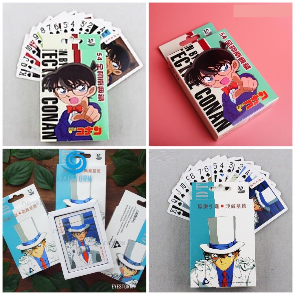 Bộ bài conan kid thám tử lừng danh conan 54 ảnh khác nhau/ bộ tú lơ khơ anime Conan kid