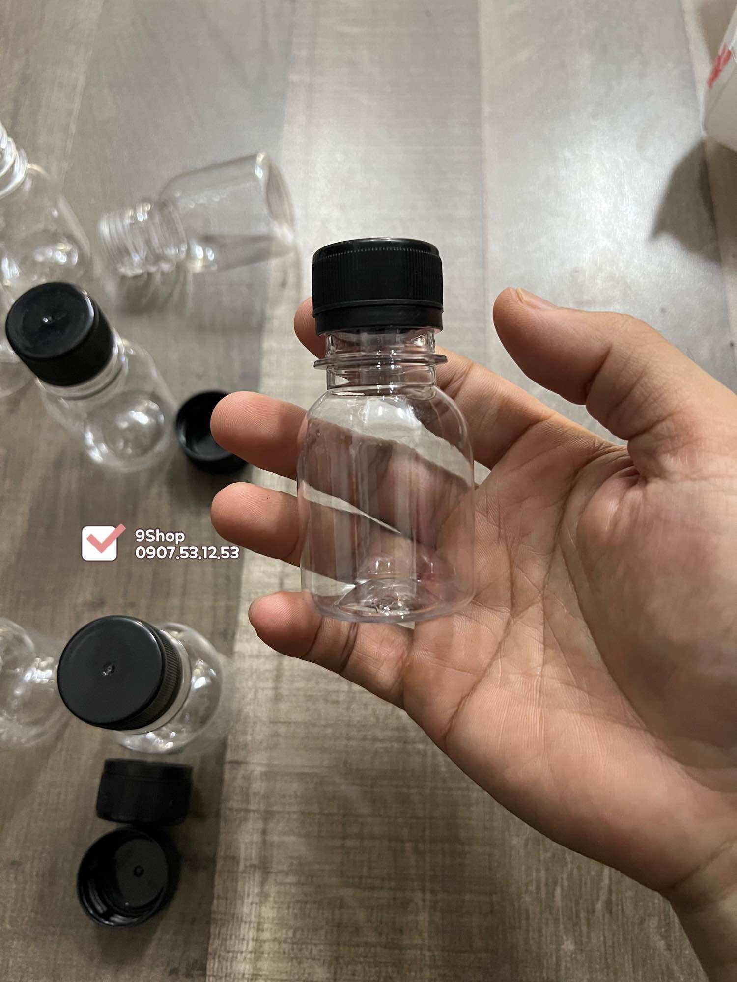 Chai lọ rỗng chiết mỹ phẩm 50ml - nhựa PET an toàn