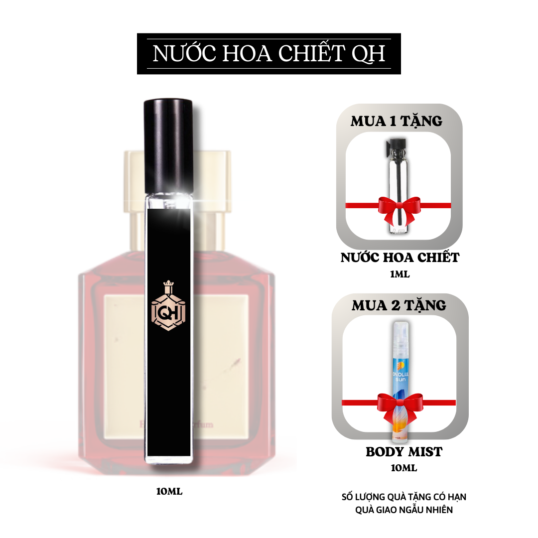 Nước hoa chiết nam nữ unisex 10ml tinh dầu Rouge 540 cao cấp thơm lâu FREESHIP - NƯỚC HOA QH