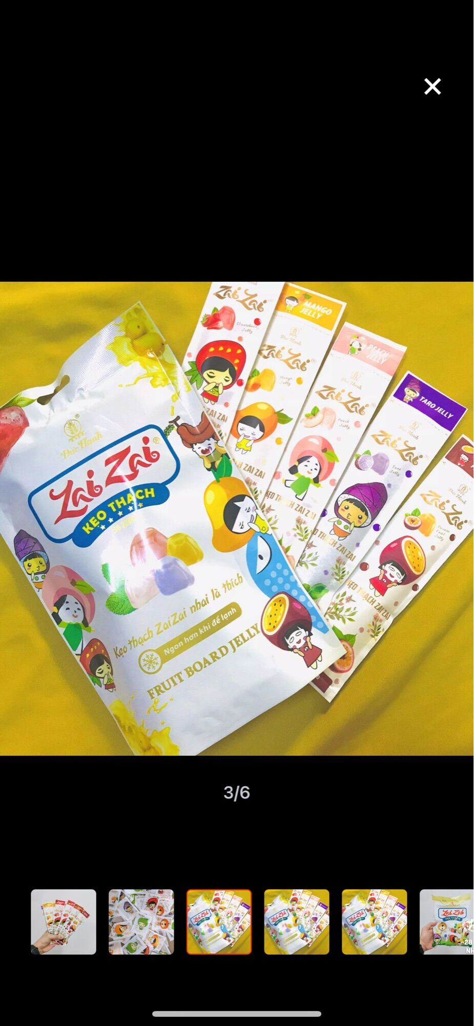 Thạch zai zai Đức hạnh loại bịch 320g mới