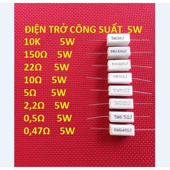 50 con trở sứ 5w
