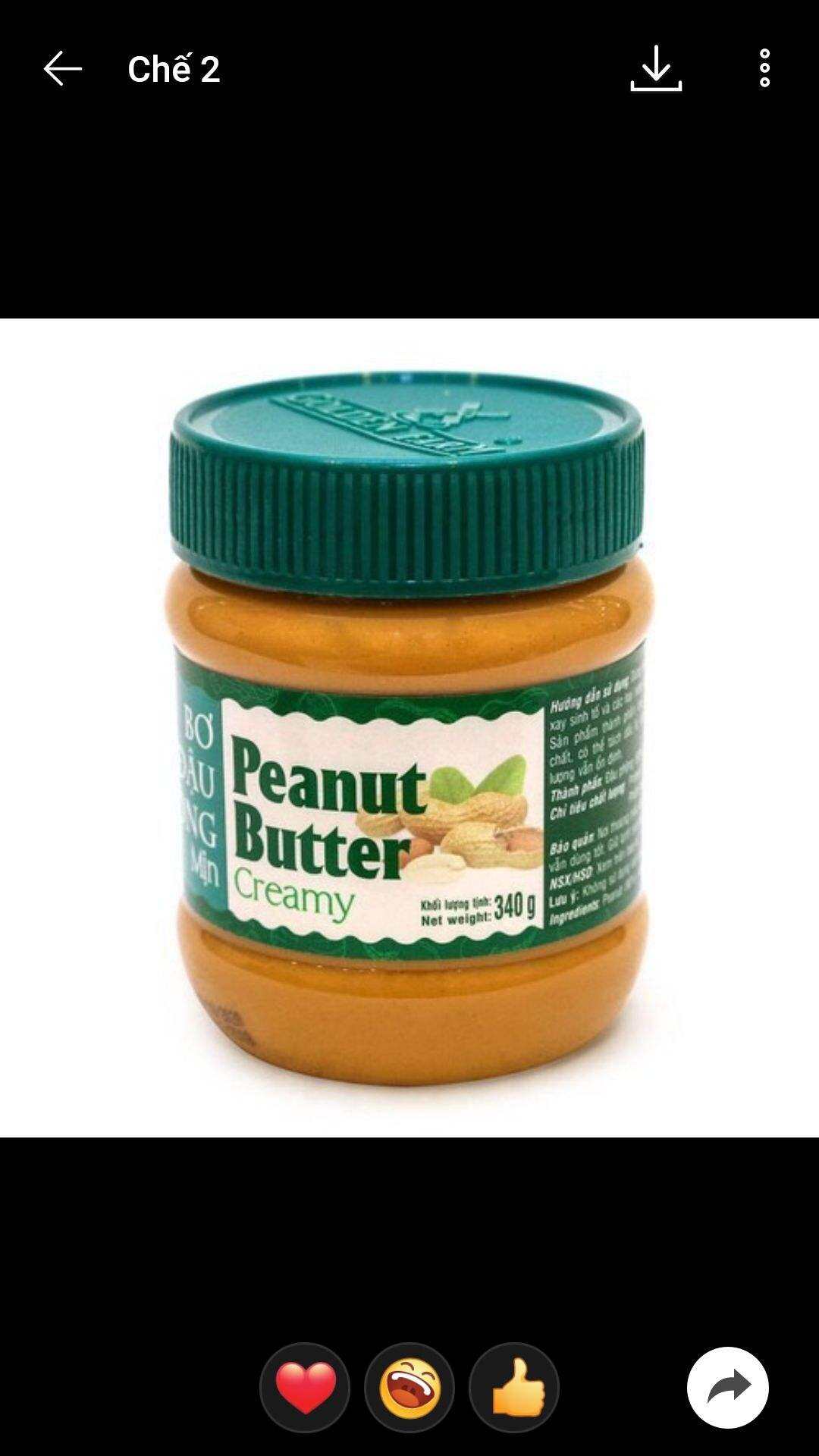 bơ đậu phộng mịn 340g