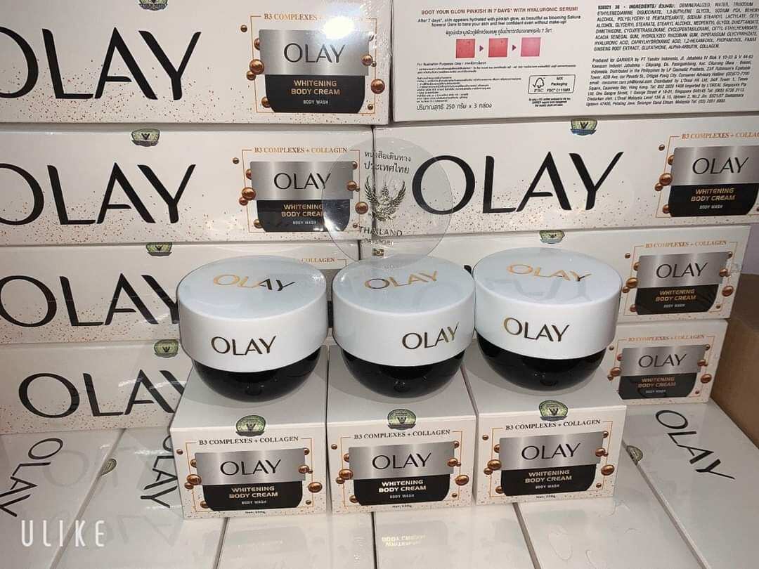 Kem body trắng da olay thailan