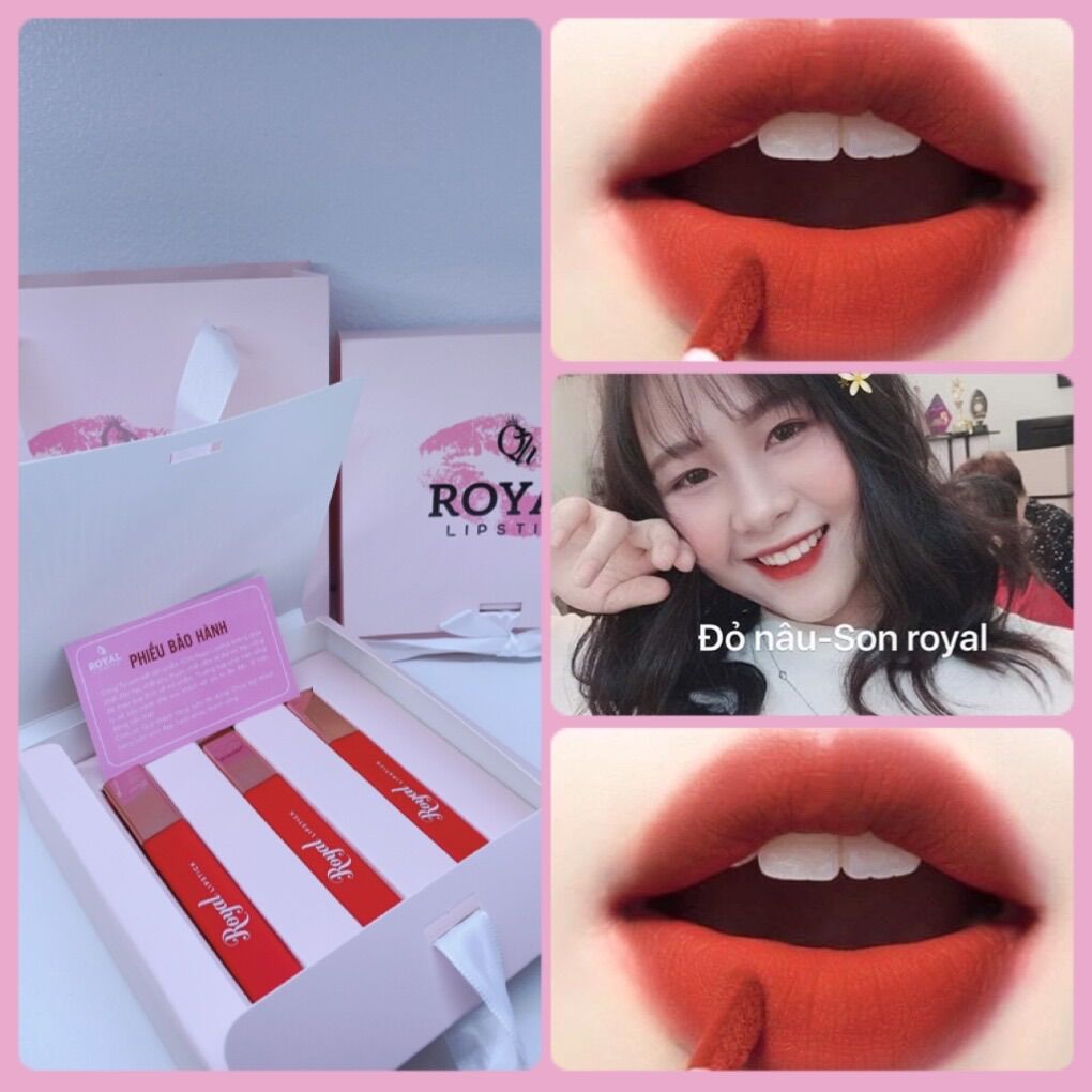 [ Son Kem lì Royal Lipstick_Siêu lỳ,Mềm môi_màu chuẩn]
