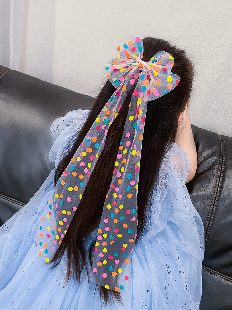 Kẹp Tóc Bé Gái Có Thể Bện Bện Bện Tóc Thắt Nơ Bướm Ruy Băng Dài Phụ Kiện Tóc Kẹp Tóc Em Bé Trẻ Em Hàn Quốc Phụ Kiện Tóc Kẹp Đỉnh